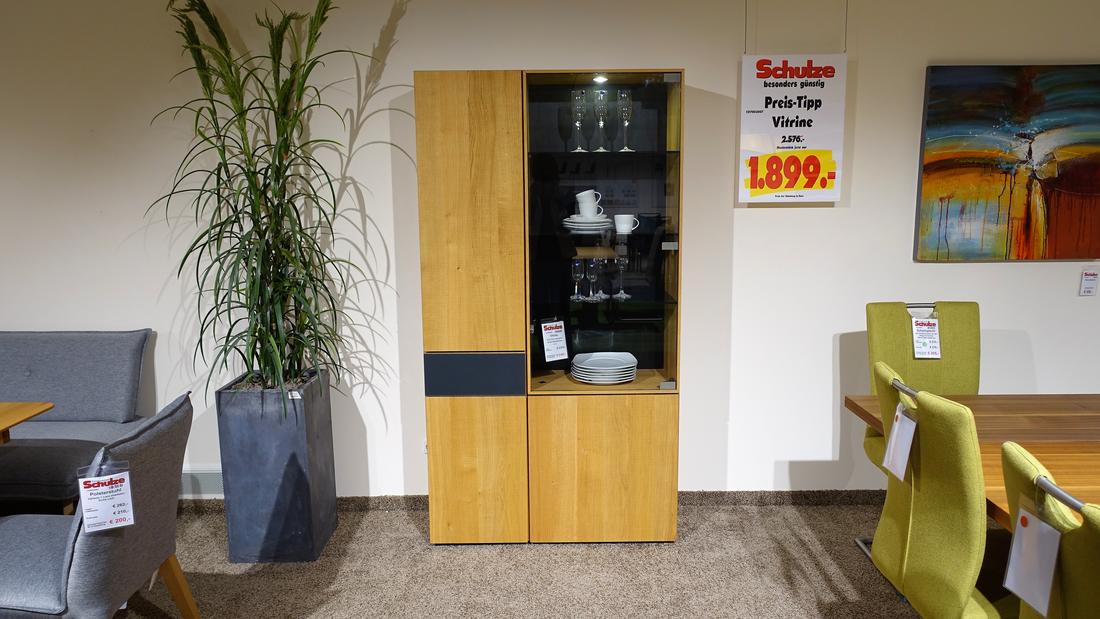 Goehring Wohnen Speisen Moebel Vitrine Elements Eiche Massiv 12170030 1