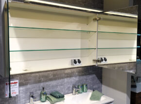 Interliving 7503 Bad Block Alpinweiss Spiegelschrank Offen 72719648