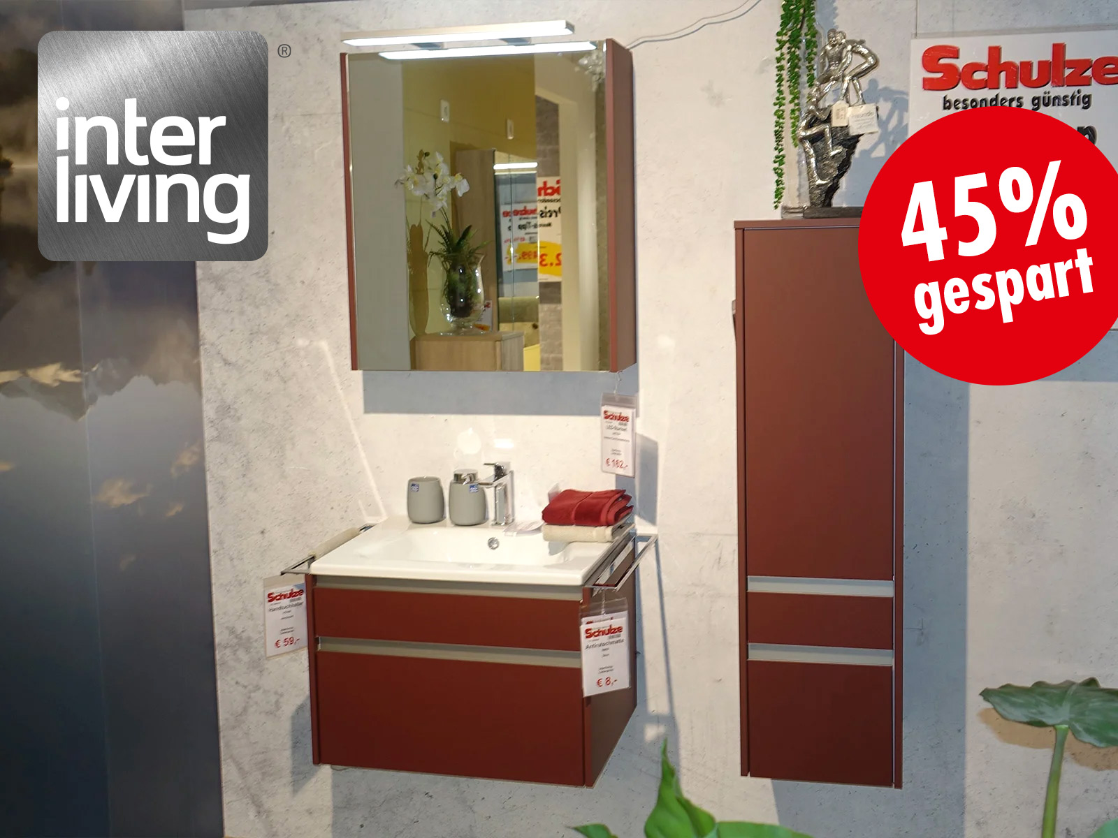 Interliving Bad 7963 Badblock Rostrot Lack 72719945