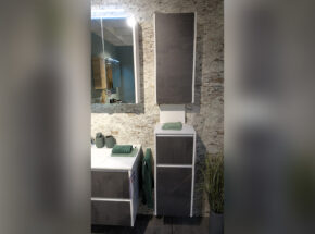 Pelipal Badezimmermoebel Solitaire 6040 Oxid Dunkelgrau Haengeschrank 02820001