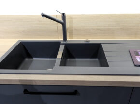 Ballerina Inselkueche Fenix Grigio Londra 03535022 Schock Einbauspuele