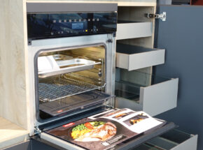 Ballerina Kueche Inselkueche Graphitschwarz Premiumweiss Samt Lack 03535023 Innenausstattung