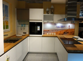 Ballerina Kuechen Gl Casa B Schneeweis Samt Grifflos Ka122 03535024