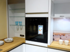 Ballerina Kuechen Gl Casa B Schneeweis Samt Grifflos Ka122 03535024 Backofen