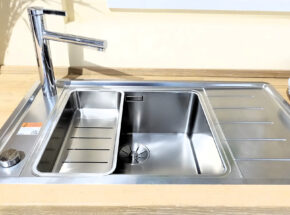 Ballerina Kuechen Gl Casa B Schneeweis Samt Grifflos Ka122 03535024 Blanco Einbauspuele