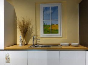 Ballerina Kuechen Gl Casa B Schneeweis Samt Grifflos Ka122 03535024 Kuechenzeile Mit Blancospuele