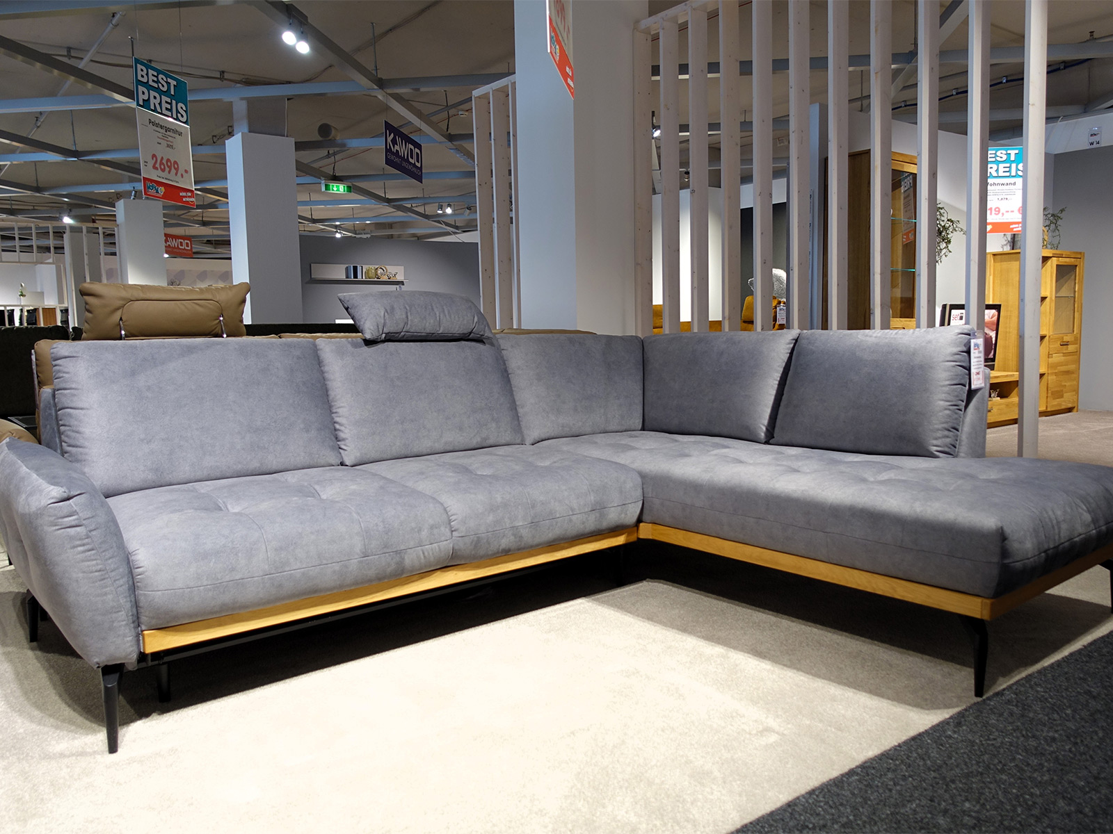 Ecksofa Mit Querschlaefer Funktionssofa Schlafsofa 10150007