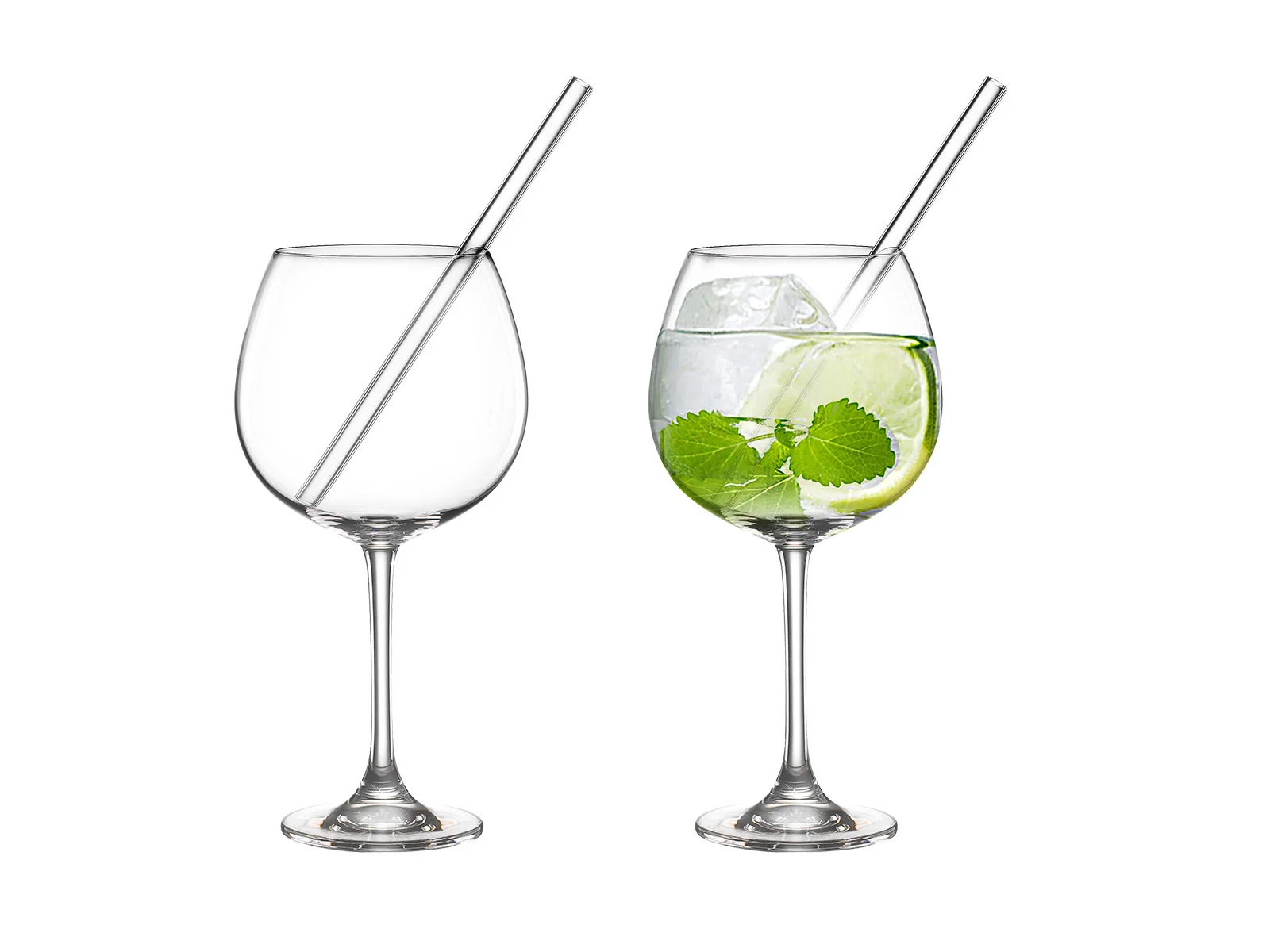 Gin Glaeserset Mit Trinkhalmen Bohemia Bar Selection 07840028 03