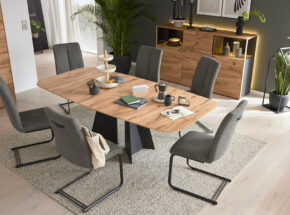 Interliving Esszimmer 5119 Design Esstisch Eiche Massiv Ausziehtisch Klappeinlage Esstischgruppe 71080008