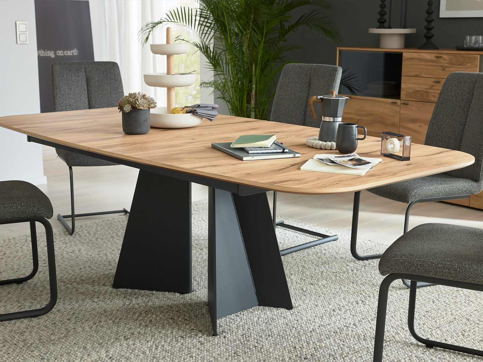 Interliving Esszimmer 5119 Design Esstisch Eiche Massiv 71080008