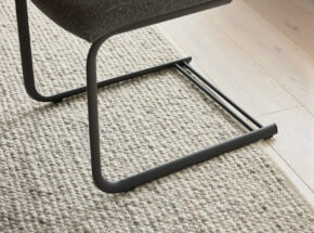 Interliving Esszimmer 5119 Design Esstisch Eiche Massiv 71080008 Schwingstuhl Bezug Stoff Havanna Oliv Schwingstuhl