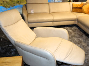 Interliving Relaxsessel 4570 Echt Leder Cloudy Ecru Mp Gasdruckfeder Comfort V 73840004 Relaxliegefunktion