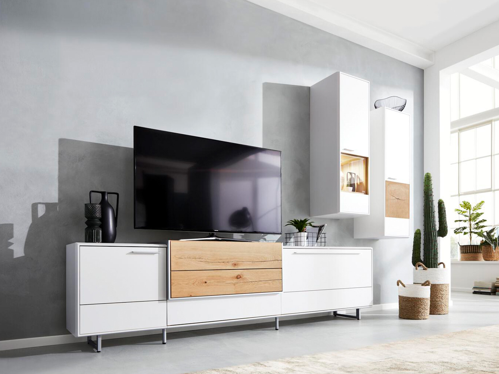 Interliving Wohnzimmer 2102 Wohnwand Wohnkombination 73480005 Einrichtungshaus Wohnmoebel Schulze Roedental Bei Coburg Ilmenau Kronach Kulmbach Ilmenau