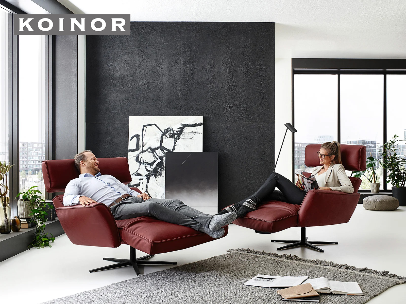 Koinor Funktionssessel Etino Echt Leder Fussteilverstellung 02400163 03