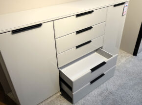 Kommode One 700 Seidengrauglas Stauraum Schubkasten 13000076 89