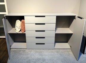 Kommode One 700 Seidengrauglas Stauraum 13000076 89