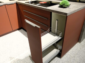 Nobilia Kueche Easytouch Lacklaminat Rostrot Apothekerauszug 02715945