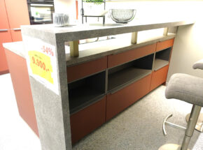 Nobilia Kueche Easytouch Lacklaminat Rostrot Esstheke 02715945