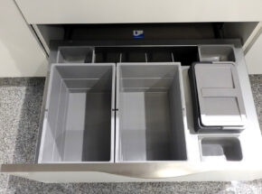 Nobilia Kueche Fashion Lack Weiss Matt Kuechenzeile Ka121 02715173 Abfallsystem Separato