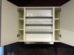 Nobilia Kueche Fashion Lack Weiss Matt Kuechenzeile Ka121 02715173 Gewuerzfach