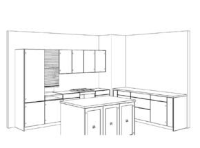 Nobilia Kueche Fashion Lack Weiss Matt Ka121 02715173 Skizze