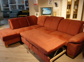 Polstergarnitur Schlafsofa Mikrofaser Koralle Bettfunktion Schlaffunktion 08640137 01