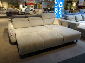 Polstergarnitur Schlafsofa Webstoff Silver Schlaffunktion 14750172