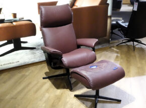 Stressless Sessel Mit Hocker Aura Cross Echt Leder Paloma Bordeaux 13150116 09