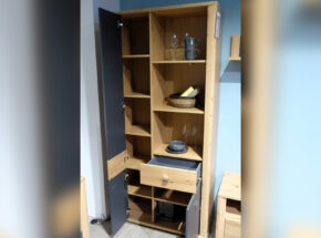 Wohnzimmermoebel Artisan Eiche Graphit Dekor Wohnwand Vitrine 14460141