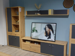 Wohnzimmermoebel Artisan Eiche Graphit Dekor Wohnwand 14460141