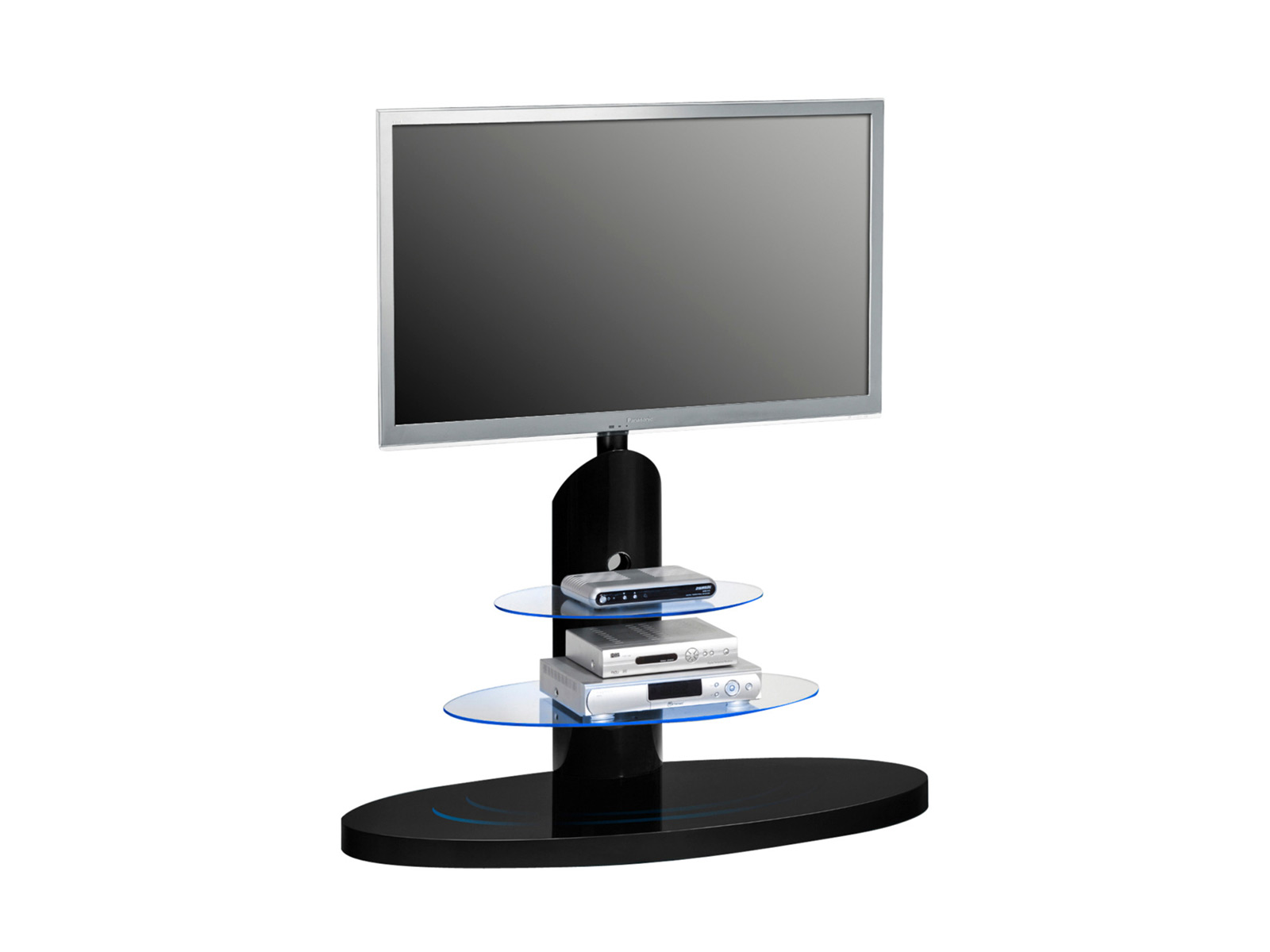 Maja Tv Rack Board 1636 Hochglanz Schwarz 02541636