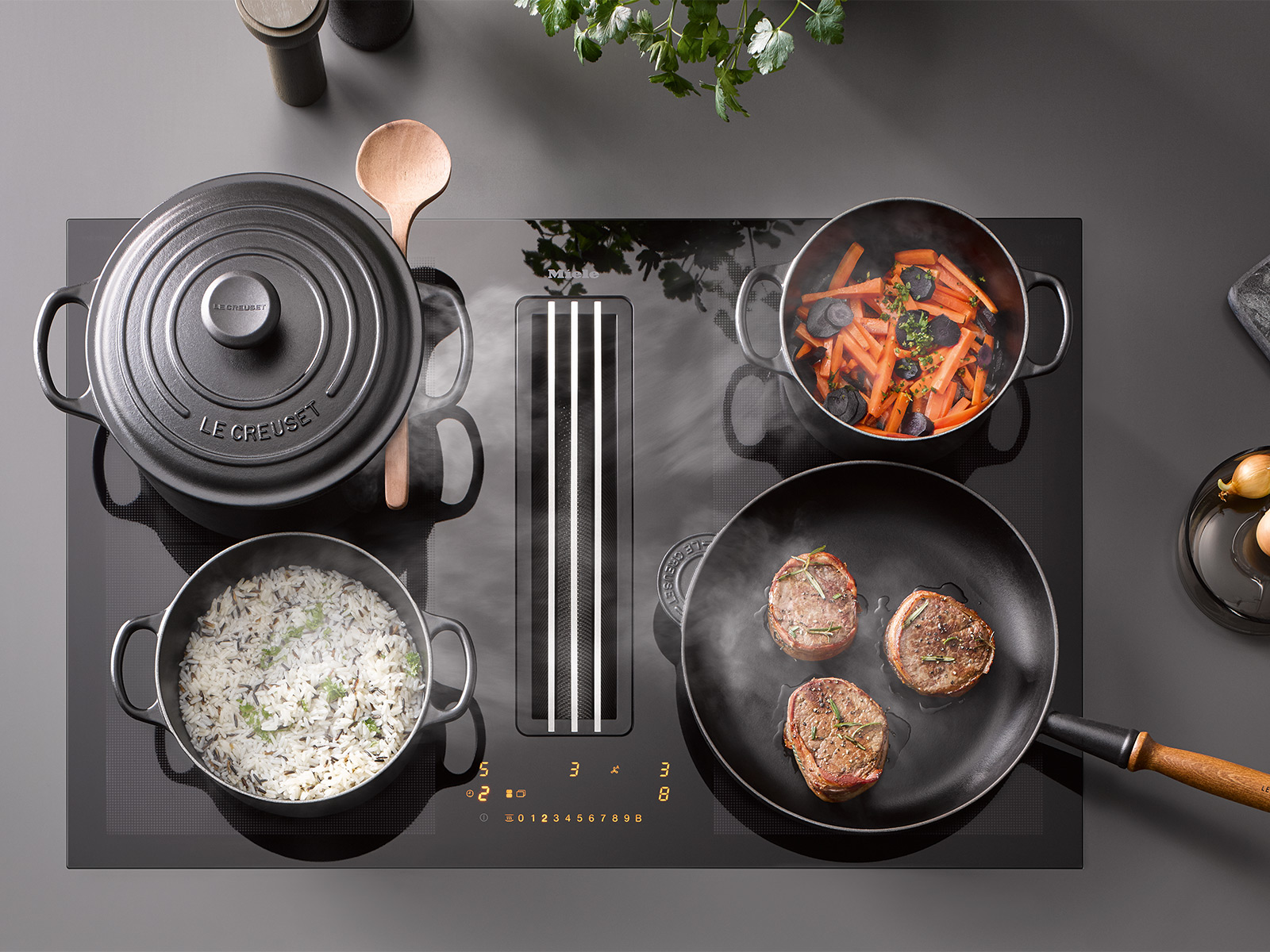 Miele Kmda7476fl2 Induktionskochfeld Mit Integriertem Dunstabzug 03631303 21  