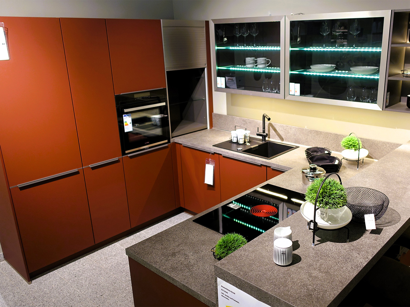 Nobilia Kueche Easytouch Lacklaminat Rostrot 02715945