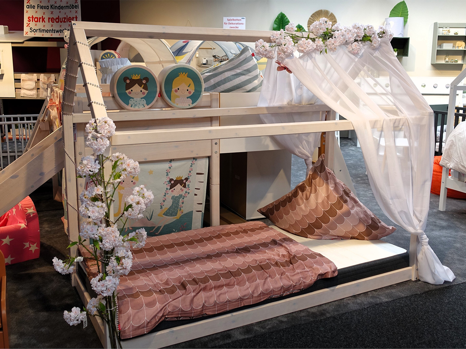 Flexa Kinderbett Cottage als Einzelbett mit niedrigem Einstieg 3