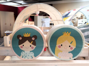 Steckennackenkissen Serie Prinzessin für Flexa halbhohes Spielbett