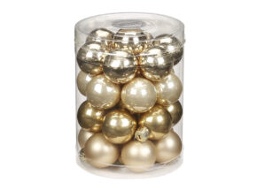 28 Weihnachtsbaumkugeln Christbaumkugeln Champagne In Einer Box A 3cm 60820078